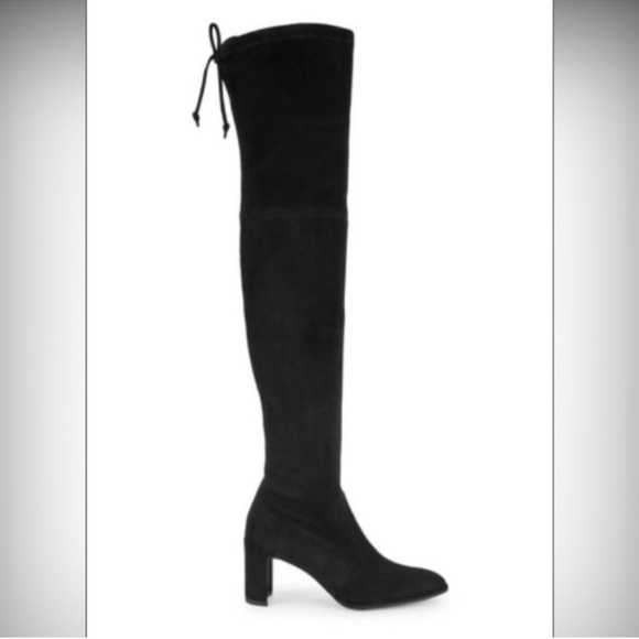 STUART WEITZMAN Landmark Over-the-Knee Suede Boots Size 7.5 - Picture 2 of 13